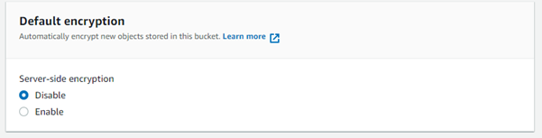 Default Encryption AWS