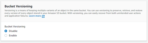 Bucket Versioning AWS