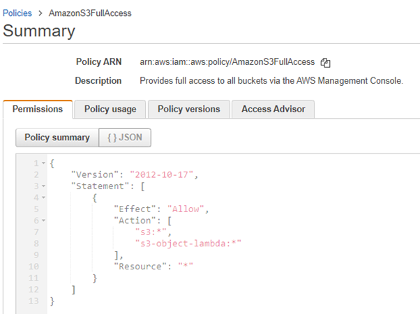 7. Summary AWS