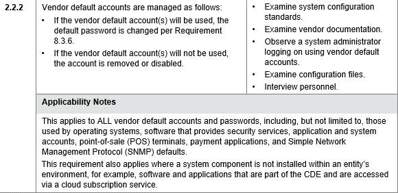 PCI DSS Applicability Notes