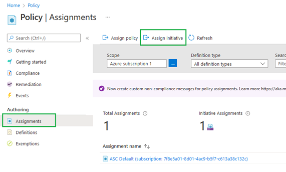 Azure Policy Assignments